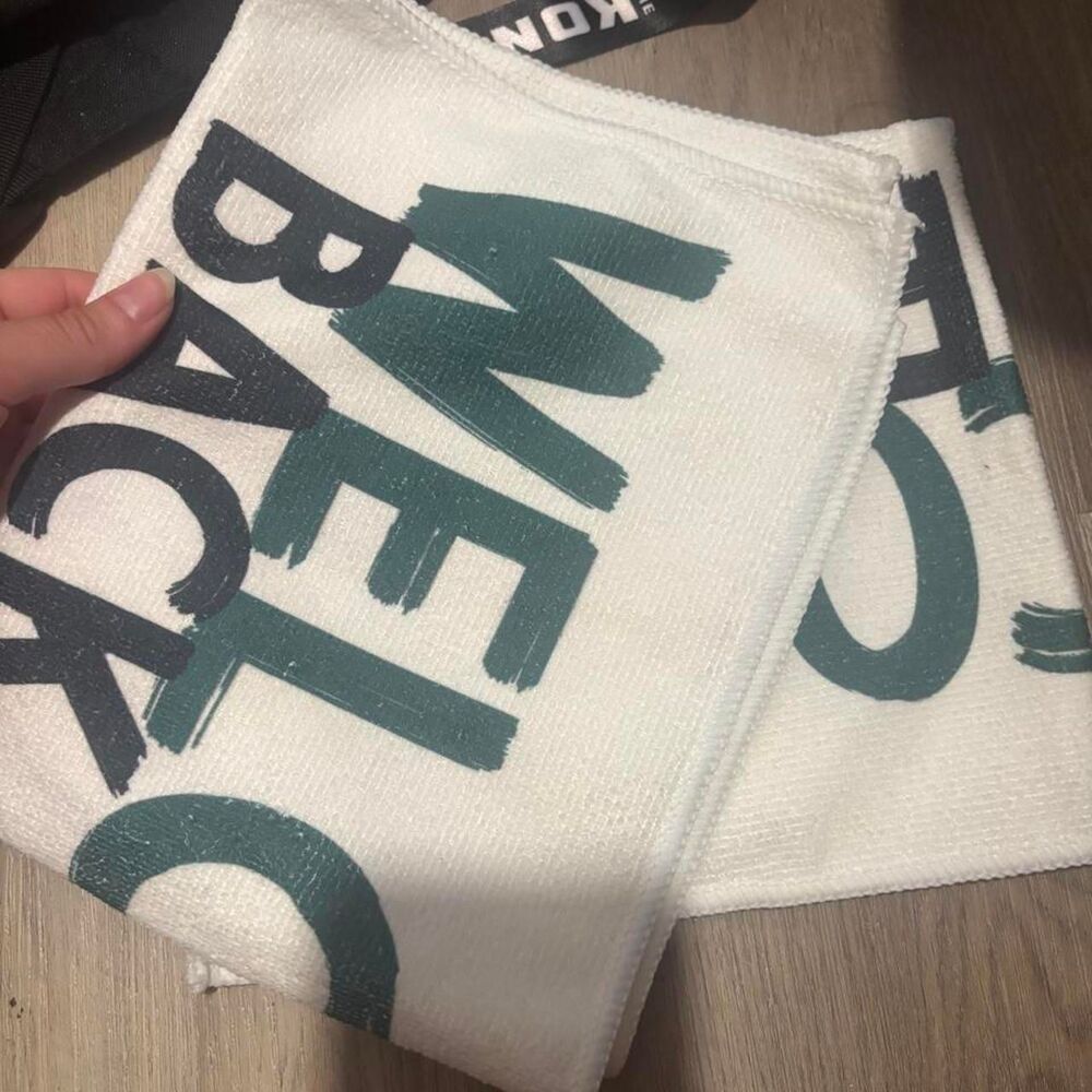 Jets Men's White and Green Swim